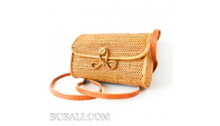 ata grass rattan cylinder design full handmade hand woven clutch bag purses